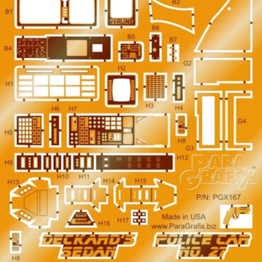 Blade Runner - Deckard's Sedan/Police Car no. 27 Photoetch Set