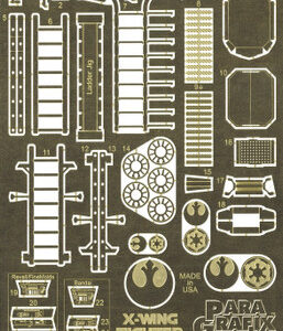 Star Wars – X-Wing Fighter – 1/48 Scale Photoetch Set – For Revell/FineMolds – PGX201