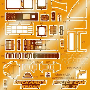 Blade Runner – Deckard’s Sedan/Police Car No. 27 Photoetch Set – PGX167