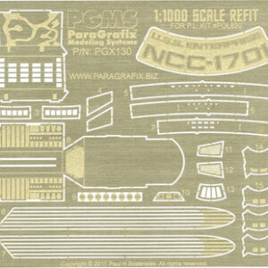 Star Trek – 1701 Enterprise Refit – 1/1000 Photoetch Set – PGX130
