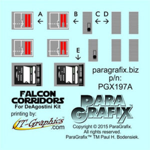 Star Wars – Millennium Falcon Corridors Photoetch for DeAgostini Subscription Kit – PGX197