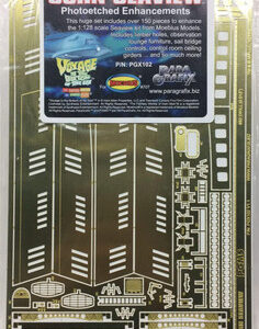 Voyage to the Bottom of the Sea – 4 Window 39 inch Seaview Photoetch Enhancements For Moebius 707 Kit – PGX102