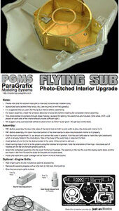 Voyage to the Bottom of the Sea – Flying Sub Photo-Etched Interior Kit – FS101