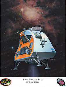 Lost in Space – The Space Pod – Ron Gross Art Print