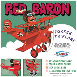 Red Baron Fokker Triplane with Motor SNAP – SNOOPY
