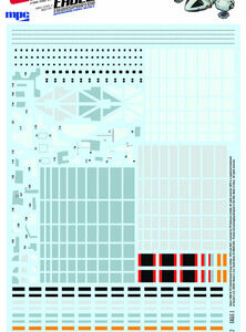 Space 1999 – 22″ Eagle Transporter Paneling – 1:48 Scale Decal Set – MKA051