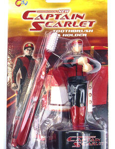 New Captain Scarlet Toothbush and Holder
