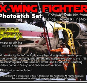 Star Wars – X-Wing Fighter – 1/48 Scale Photoetch Set – For Revell/FineMolds – PGX201