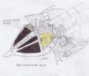 Space: 1999 – Brian Johnson’s Concept Hawk Cockpit For MPC881 Kit – PGX214