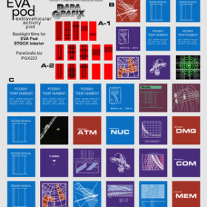2001: A Space Odyssey  – EVA Pod Display Screens for Moebius Kit 2001-4 – PGX223