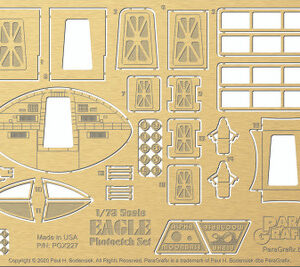 Space 1999 – Photoetch set for MPC913 1/72 scale Eagle Transporter kit PGX227