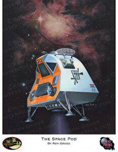 Lost in Space – The Space Pod – Ron Gross Art Print