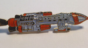 Space 1999 Hawk Lapel Pin – White Window
