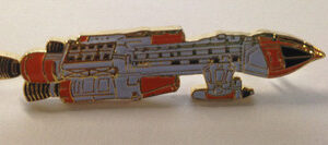 Space 1999 Hawk Lapel Pin – Black Window