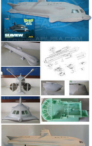 Giant 39 inch Seaview Model Kit by Moebius Models 1/128 – 4 Window