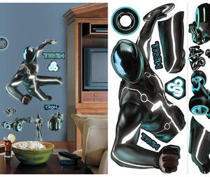 Tron – Legacy Sam Glow In Dark Giant Sticker Decal Set