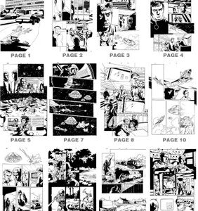 UFO – Original Art pages from UFO comic #0